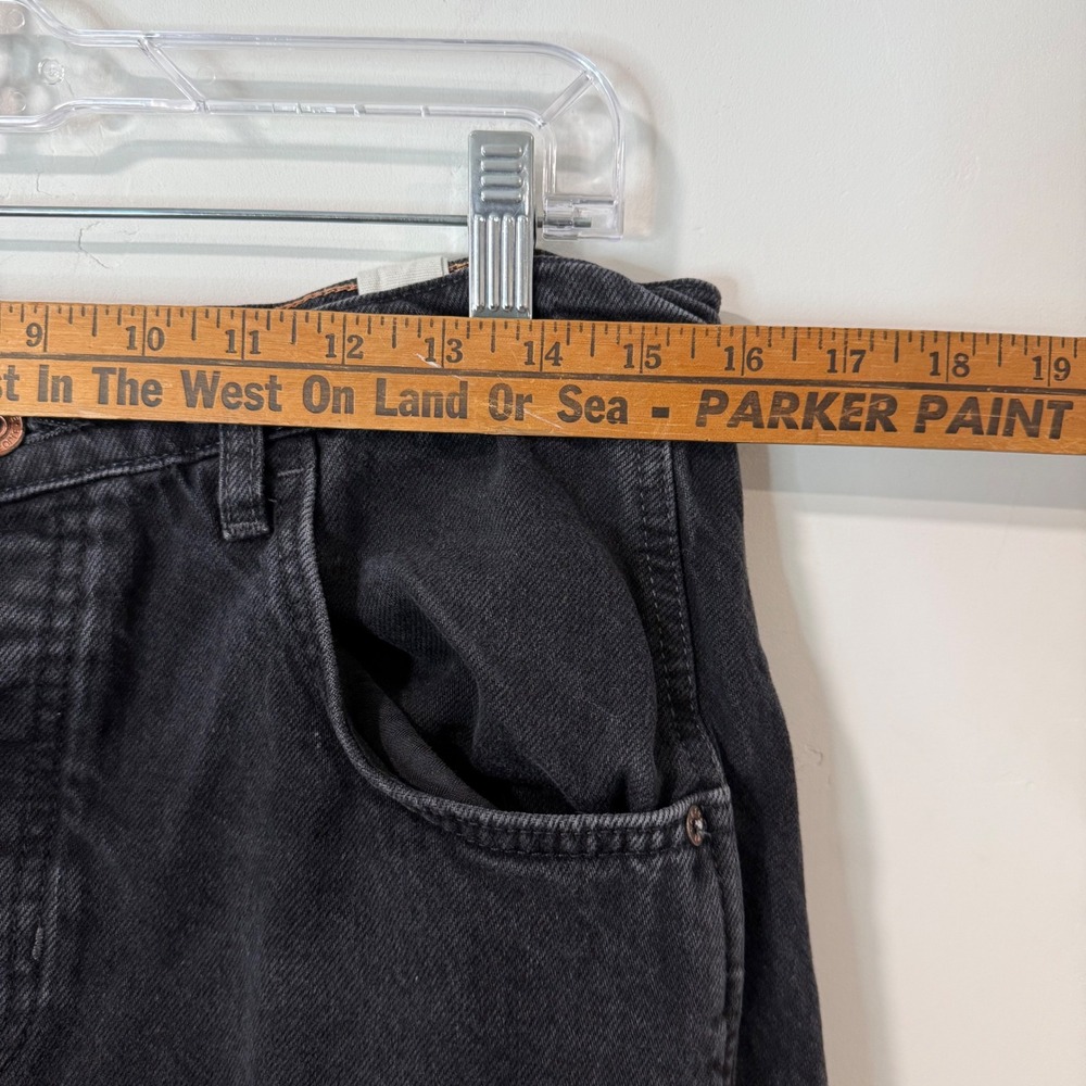 Free People We The Free Lucky You Barrel Jeans 29 Black Mid Rise Button Fly - Picture 2 of 9